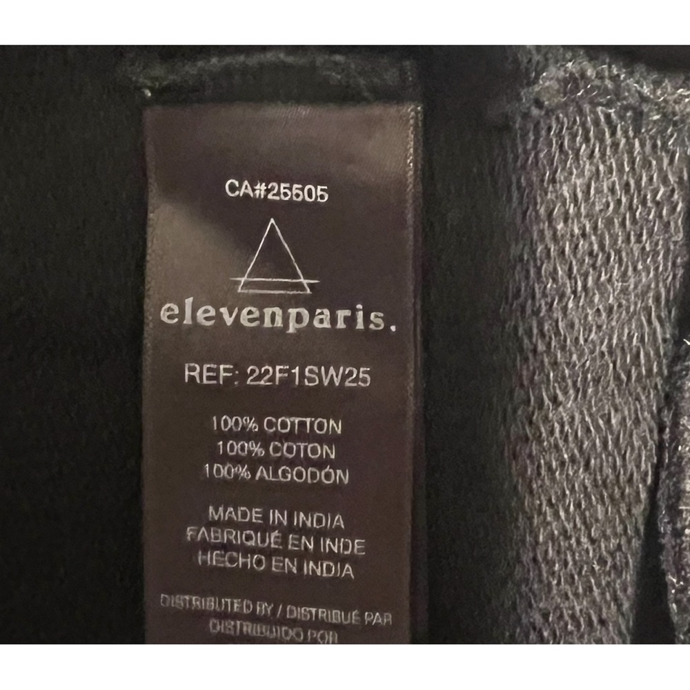 Eleven Paris Black and Red Crewneck Sweater with Skull Design, Size L Price $80 - Picture 4 of 5